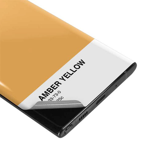 Amber Yellow Galaxy Note 10 Skin